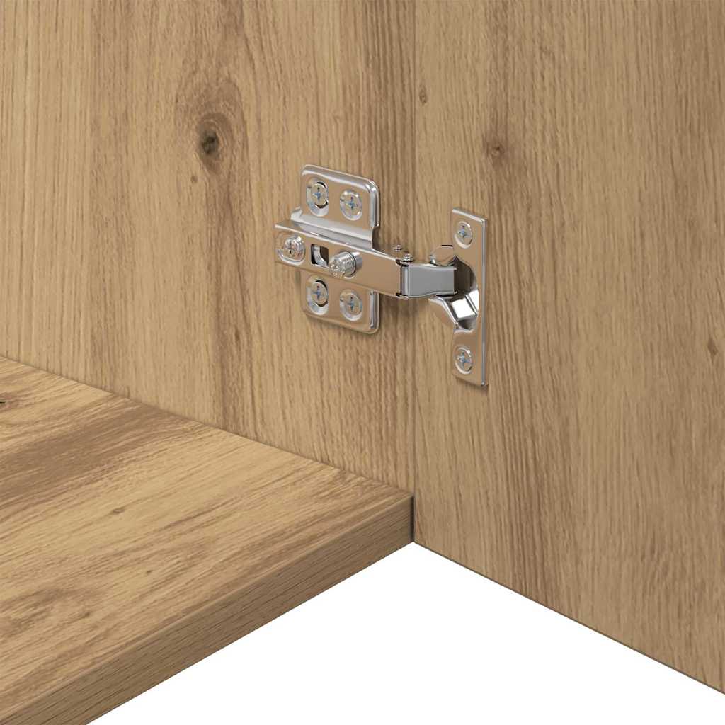 Veggskap artisan eik 80 x 42.5 x 40 cm Konstruert tre vidaXL