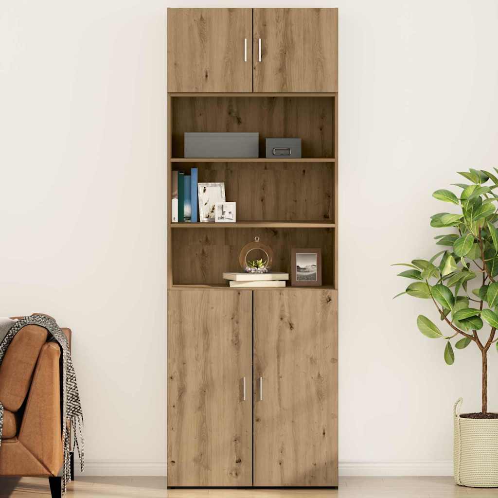 Veggskap artisan eik 80 x 42.5 x 40 cm Konstruert tre vidaXL