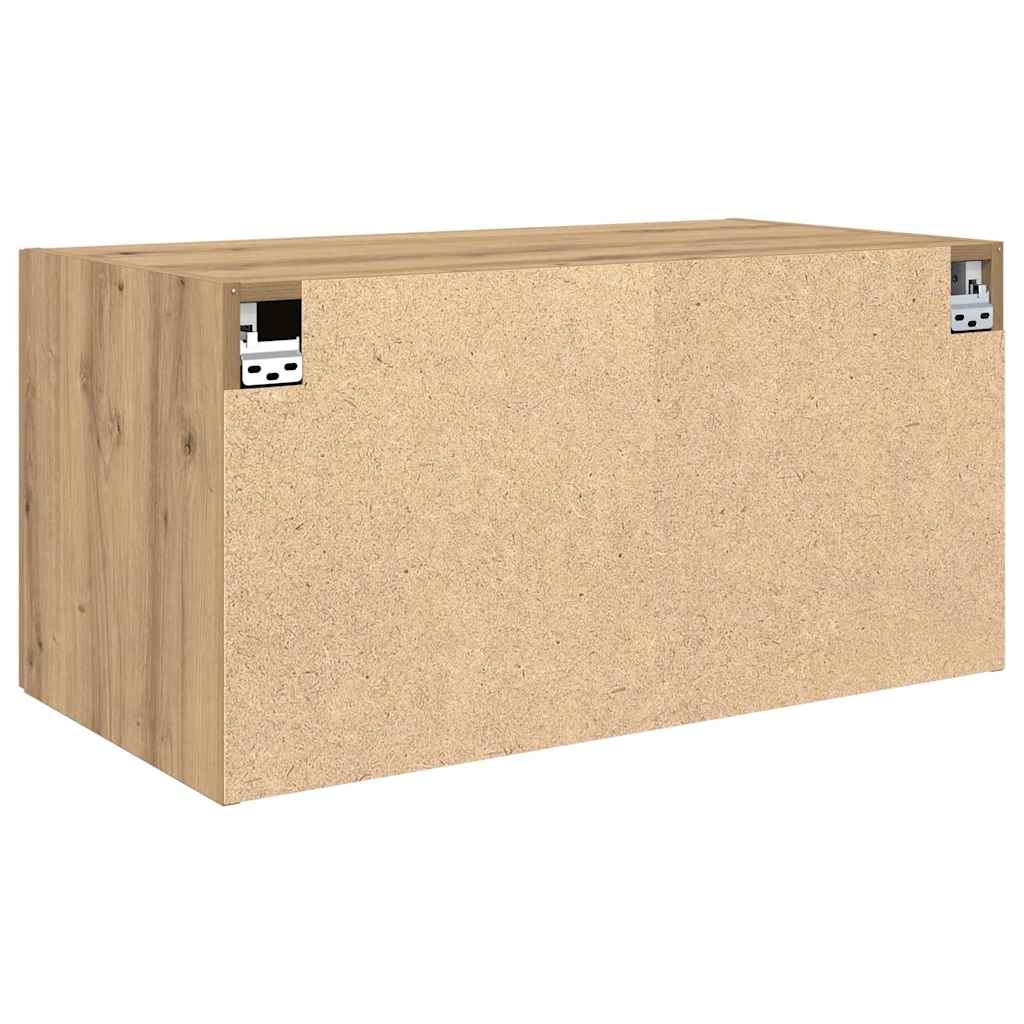 Veggskap artisan eik 80 x 42.5 x 40 cm Konstruert tre vidaXL