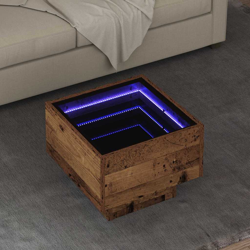 Kaffebord Gammelt tre 40 x 40 x 30 cm Konstruert tre