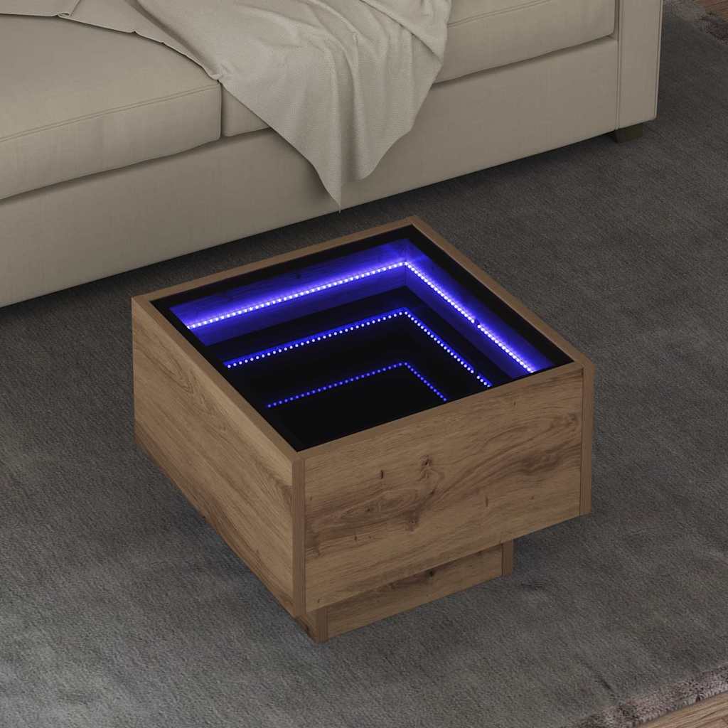 Kaffebord artisan eik 40 x 40 x 30 cm Konstruert tre