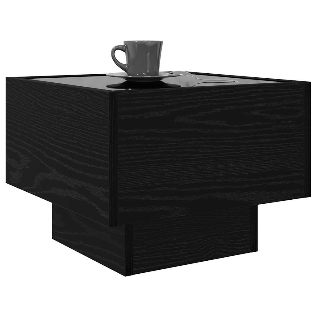 Kaffebord Svart eik 40 x 40 x 30 cm Konstruert tre