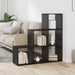 Romdeler Bokhylle Svart Eik 99 x 29 x 99 cm Konstruert tre