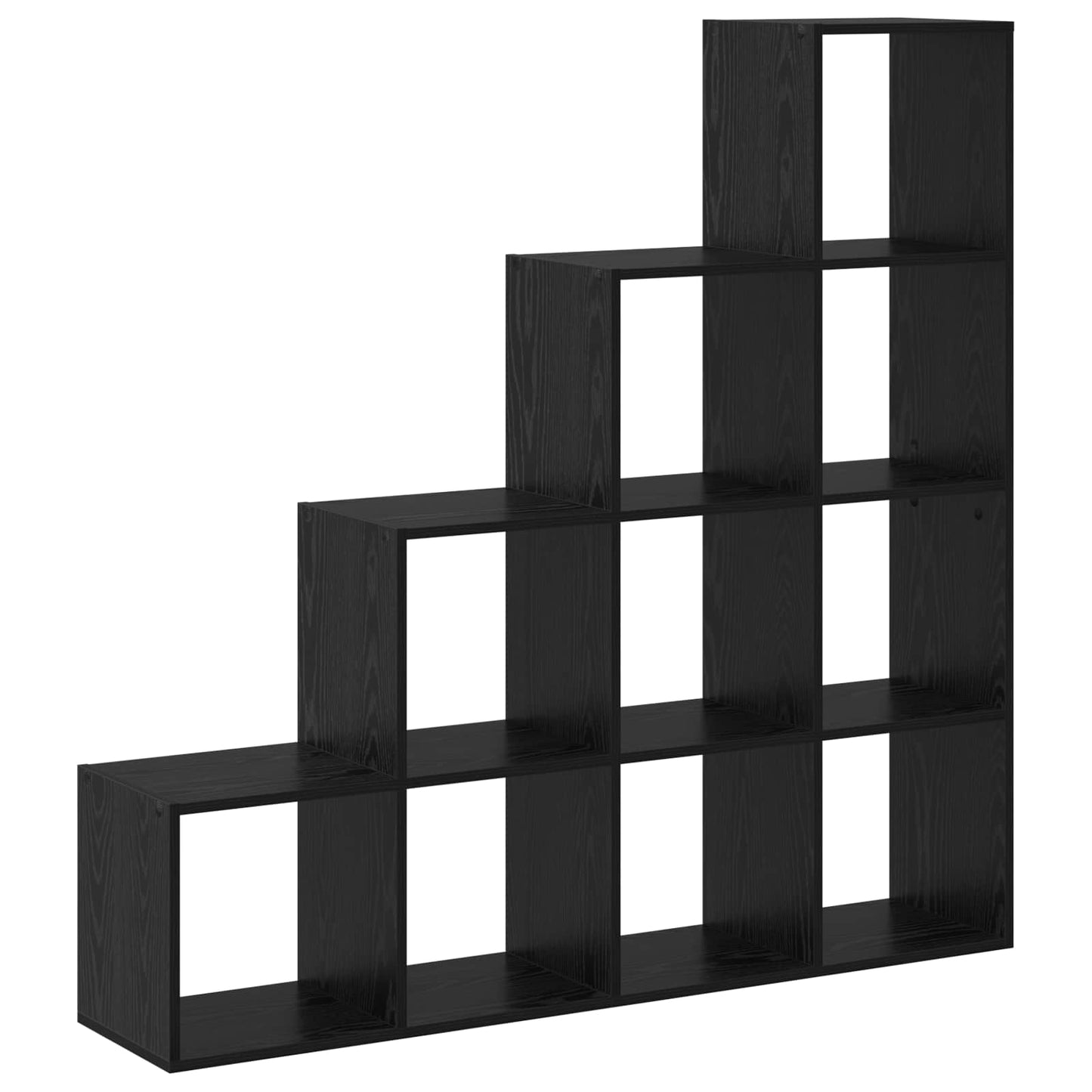 Romdeler Bokhylle Svart Eik 131,5 x 29 x 131,5 cm