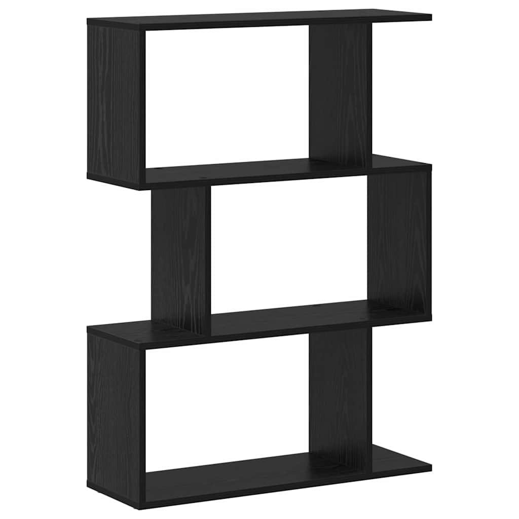 Bokskap Svart Eik 70 x 24 x 97 cm Konstruert tre