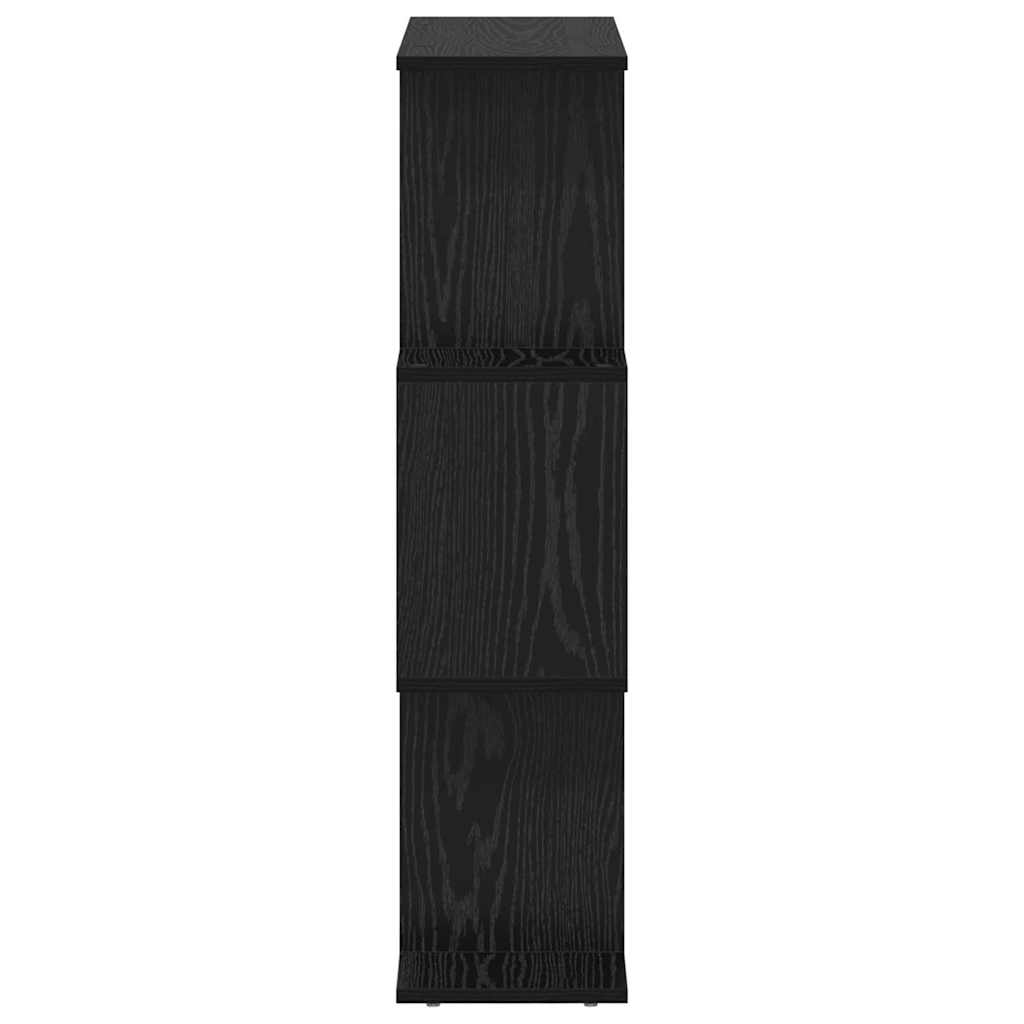 Bokskap Svart Eik 70 x 24 x 97 cm Konstruert tre