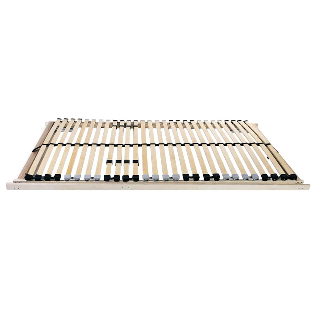 Lamelbunn med hodegjerde Brun 70 x 190 cm Massiv bøk