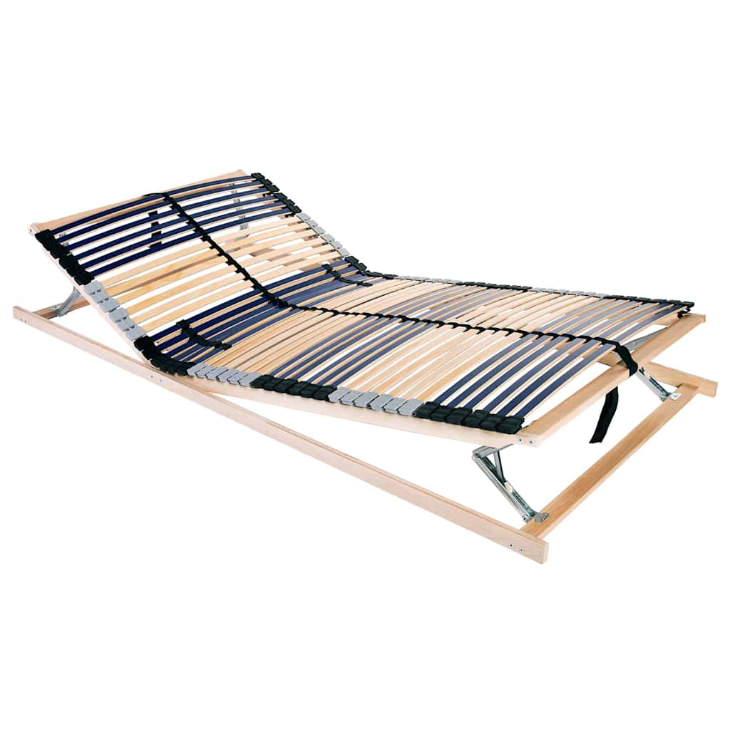Lamelbunn Brun 140 x 190 cm Massiv bøketre