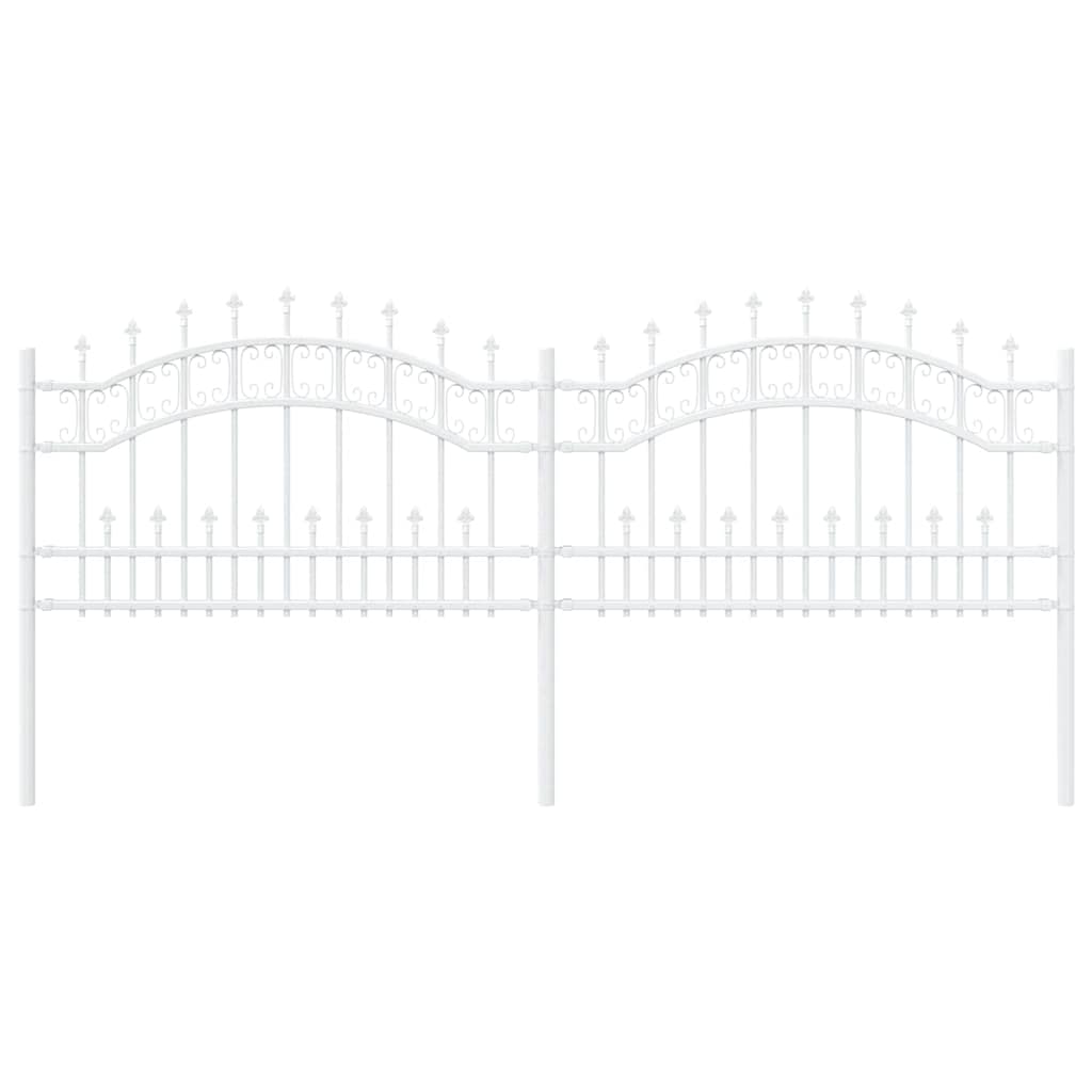 Hage Hegning KAMPEN 240 x 118 cm Mesh Pulverlakkert stål Hvit