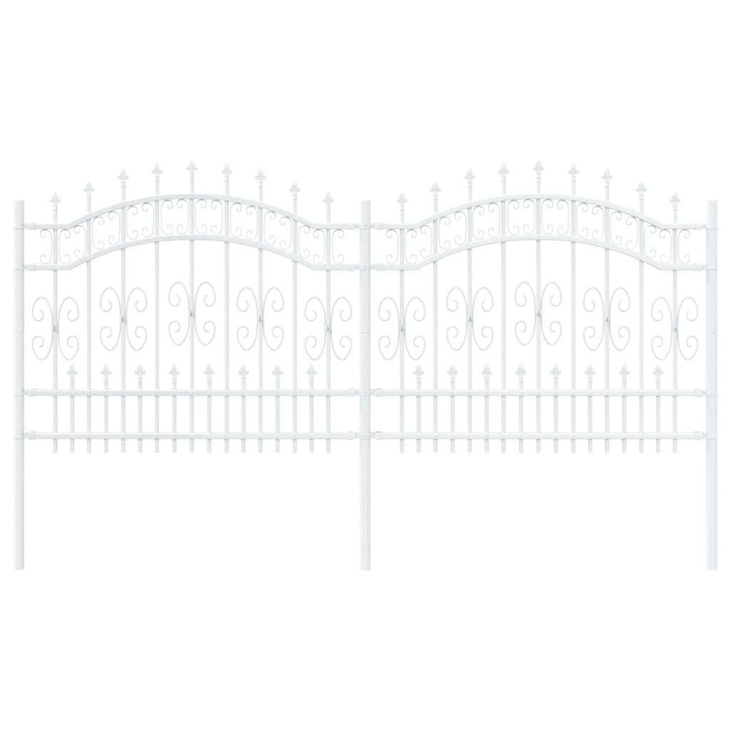 Hage Hegning KAMPEN 240 x 140 cm Mesh Pulverlakkert stål Hvit