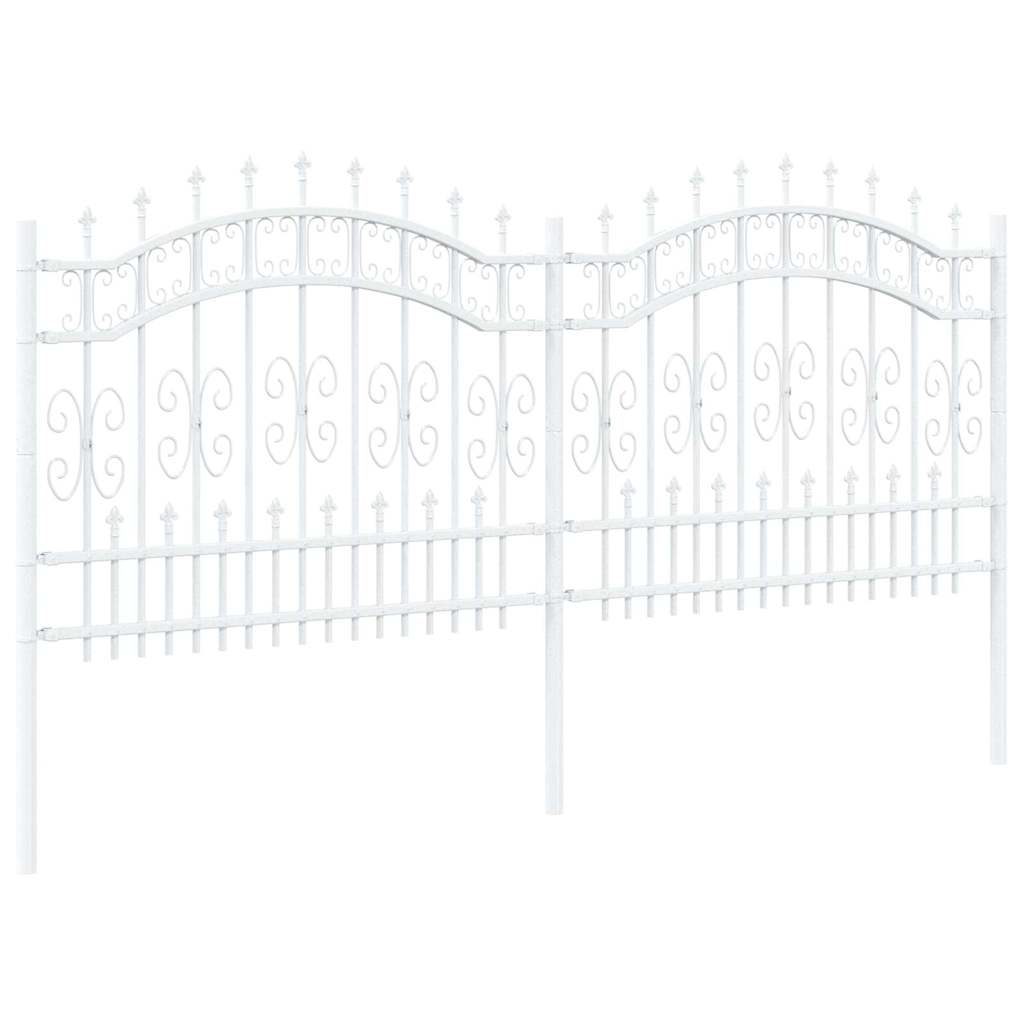 Hage Hegning KAMPEN 240 x 140 cm Mesh Pulverlakkert stål Hvit
