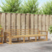 Utendørs sofa-sett 3 pcs Hvit 257,5 x 83 x 73 cm