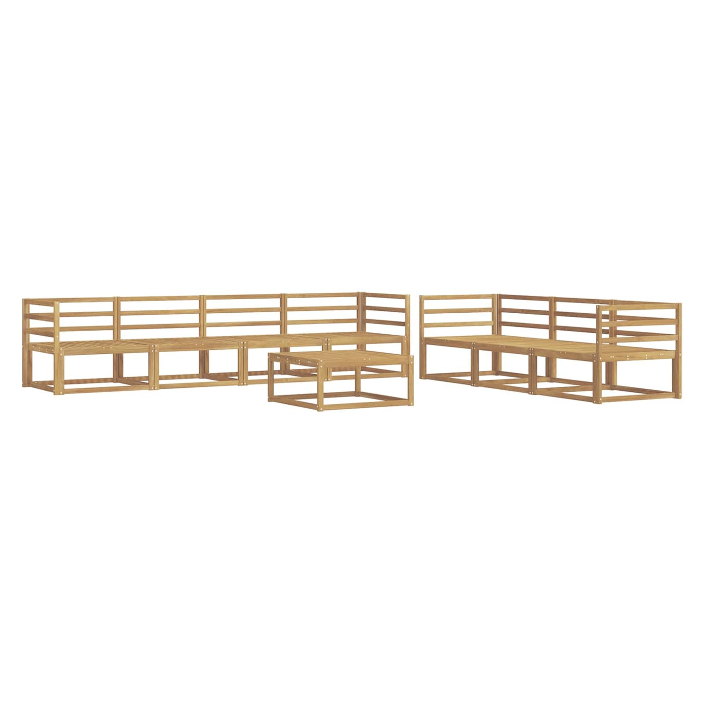 Utendørs sofa-sett 8 pcs Hvit