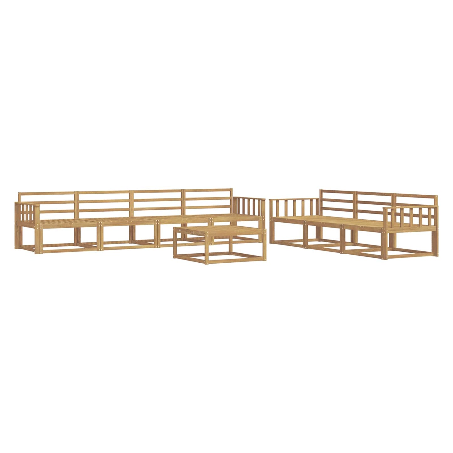 Utendørs sofa-sett 8 pcs Hvit
