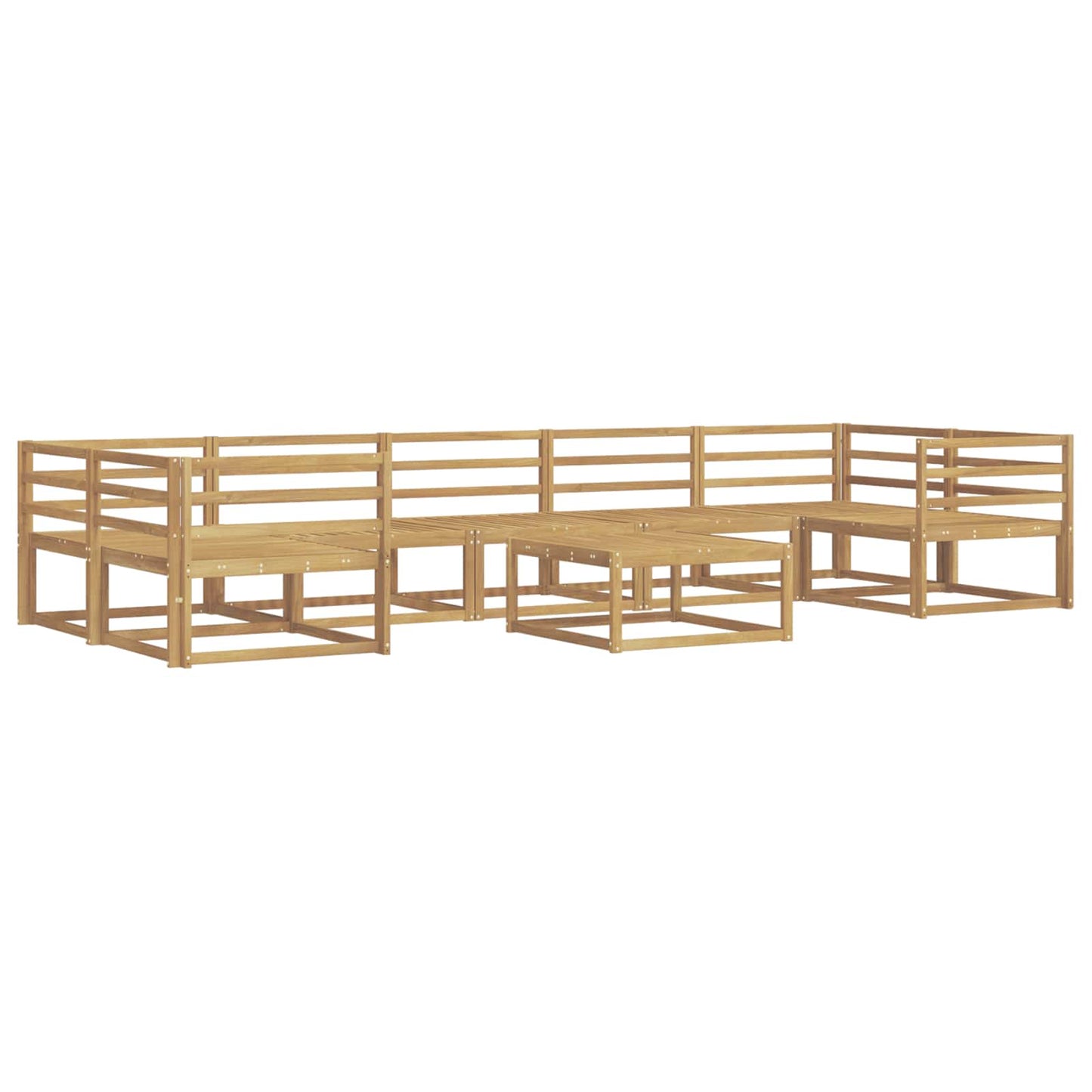Utendørs sofa-sett 8 pcs Hvit