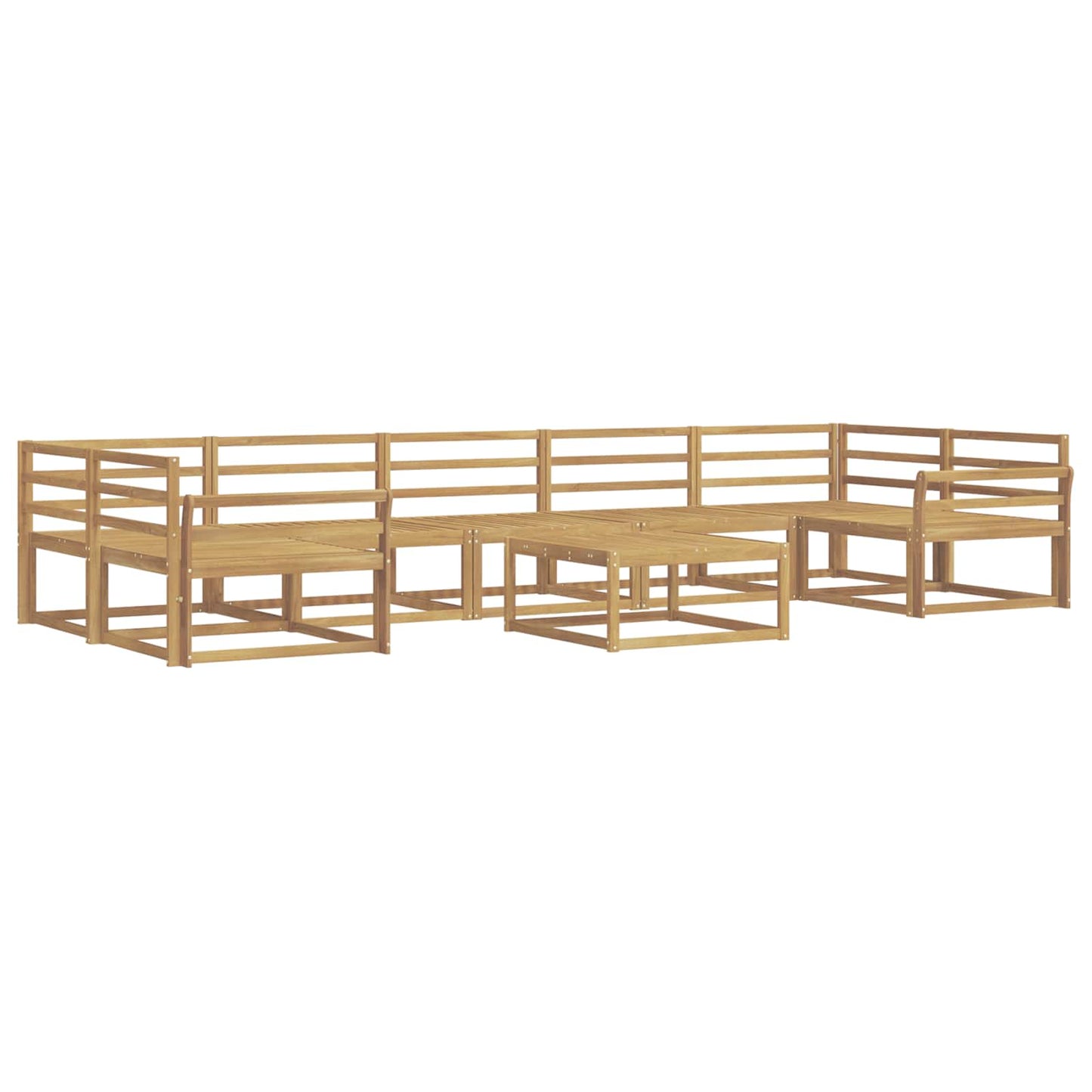 Utendørs sofa-sett 8 pcs Hvit