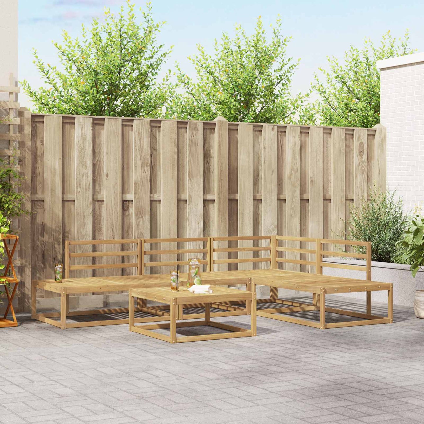 Utendørs sofa-sett 5 Stk