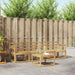 Utendørs sofa-sett 5 pcs Hvit 59 x 59 x 37 cm Solid akasietre