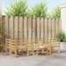 Utendørs sofa-sett 7 pcs Hvit 59 x 59 x 37 cm Solid akasietre