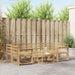 Utendørs sofa-sett 7 pcs Hvit 59 x 59 x 37 cm Solid akasietre