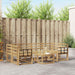 Utendørs sofa-sett 7 pcs Hvit 59 x 59 x 37 cm Solid akasietre