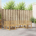 Utendørs sofa-sett 6 pcs Hvit Solid akasietre