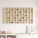 Veggdokumentdisplay Beige 98 x 4,5 x 55 cm Konstruert tre