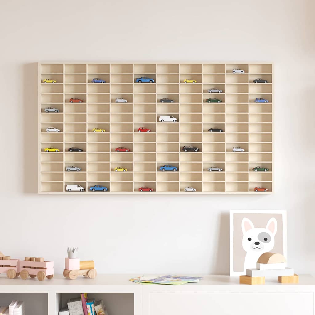 Veggdokumentdisplay Beige 98 x 4,5 x 55 cm Konstruert tre