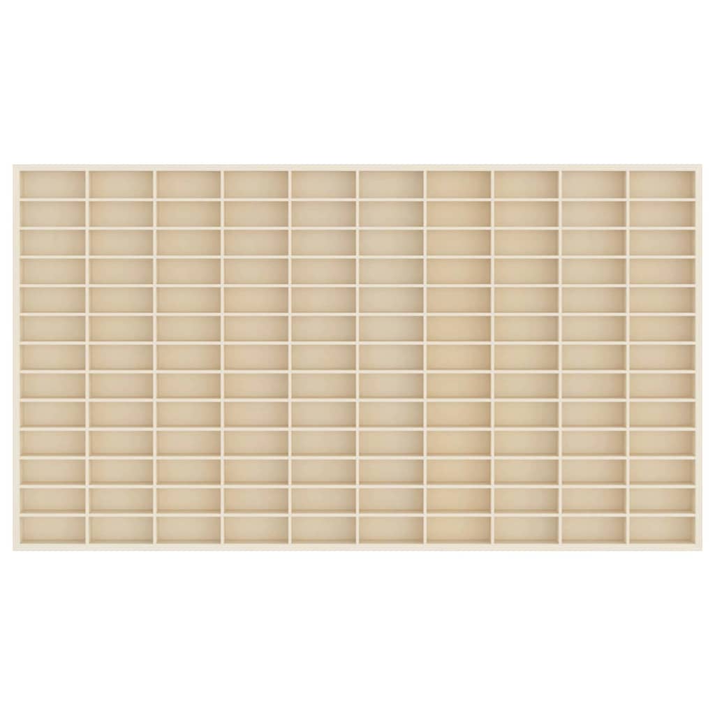 Veggdokumentdisplay Beige 98 x 4,5 x 55 cm Konstruert tre