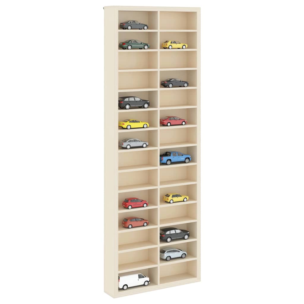 Veggdokumentdisplay Beige 21 x 4,5 x 59 cm Konstruert tre