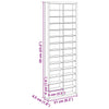 Utstillingsetui Brun 21 x 4.5 x 59 cm Konstruert tre