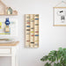 Veggdokumentdisplay Beige 30 x 4,5 x 75 cm Konstruert tre