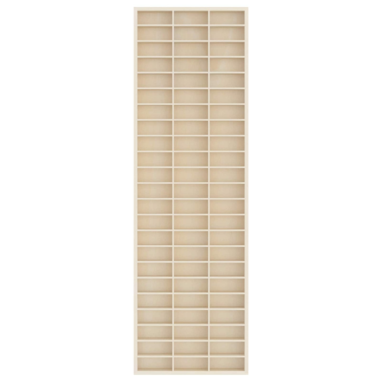 Veggdokumentdisplay Beige 30 x 4,5 x 96 cm Konstruert tre