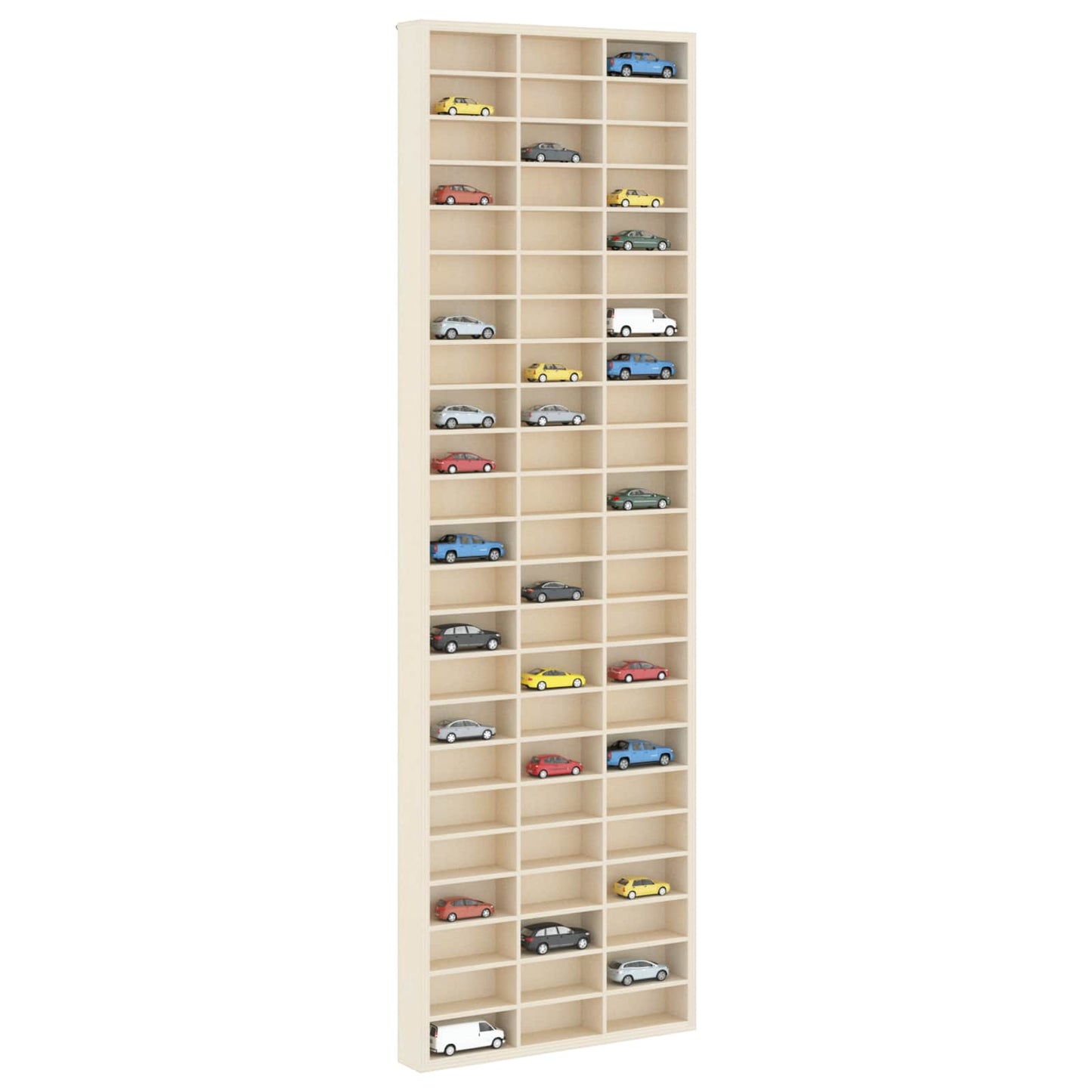 Veggdokumentdisplay Beige 30 x 4,5 x 96 cm Konstruert tre