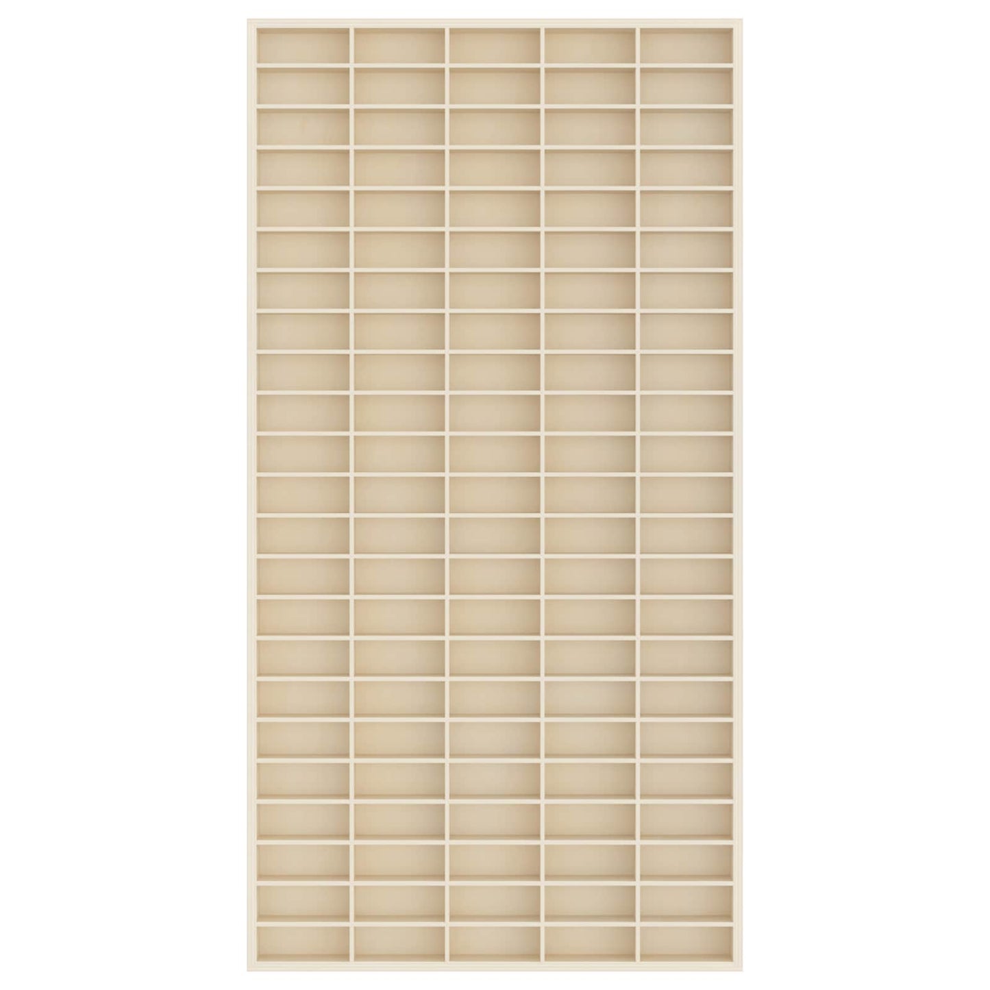 Veggdokumentdisplay Beige 50 x 4,5 x 96 cm Konstruert tre