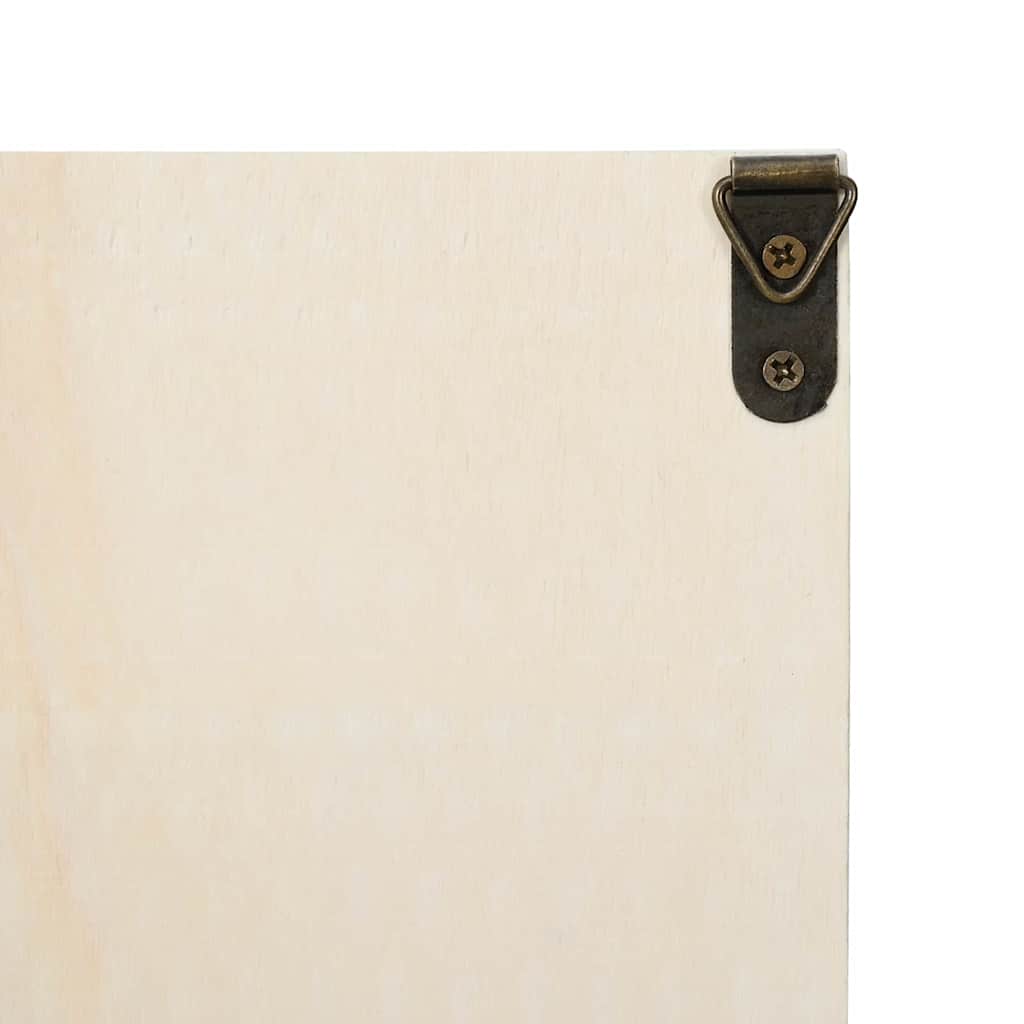 Veggdokumentdisplay Beige 40 x 8,5 x 37 cm Konstruert tre