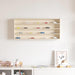 Veggdokumentdisplay Beige 80 x 8,5 x 36 cm Konstruert tre