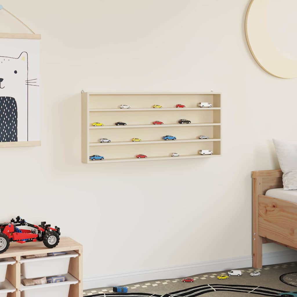 Veggdokumentdisplay Beige 80 x 8,5 x 36 cm Konstruert tre