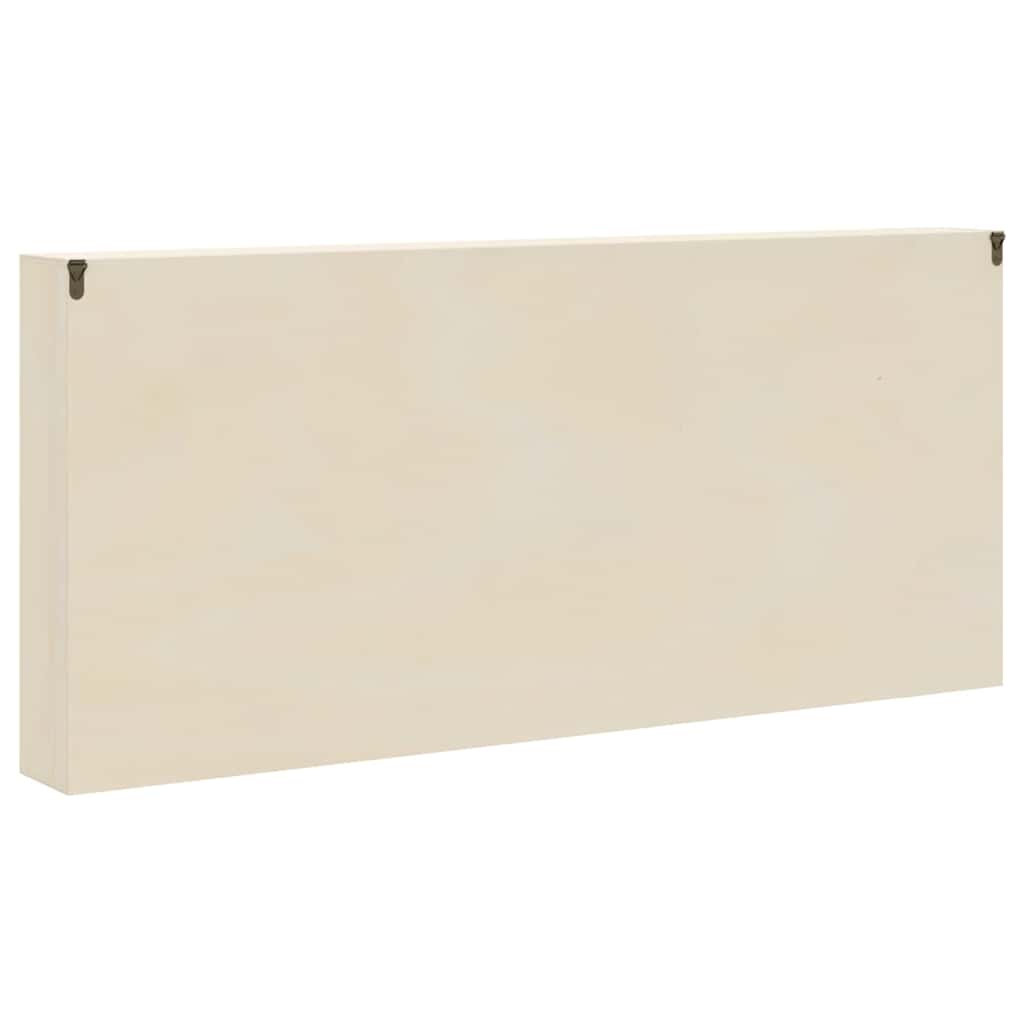 Veggdokumentdisplay Beige 80 x 8,5 x 36 cm Konstruert tre