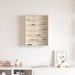 Veggdokumentdisplay med hylle Beige 40 x 8,5 x 54 cm Kryssfinér