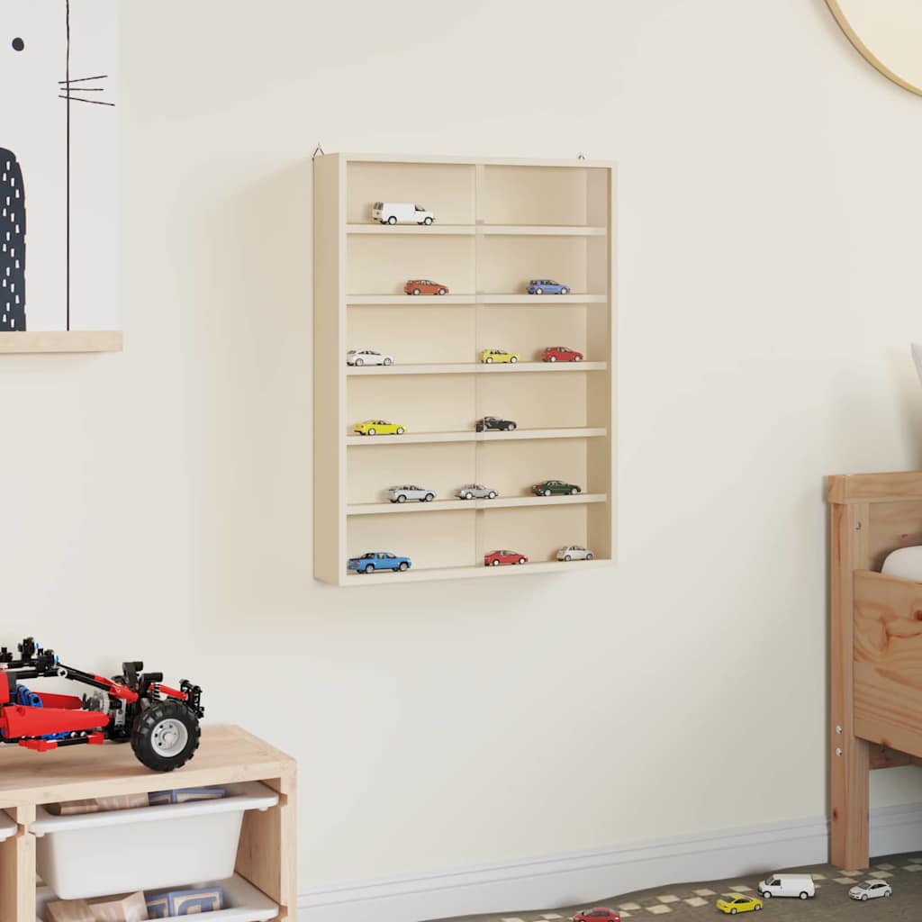 Veggdokumentdisplay med hylle Beige 40 x 8,5 x 54 cm Kryssfinér