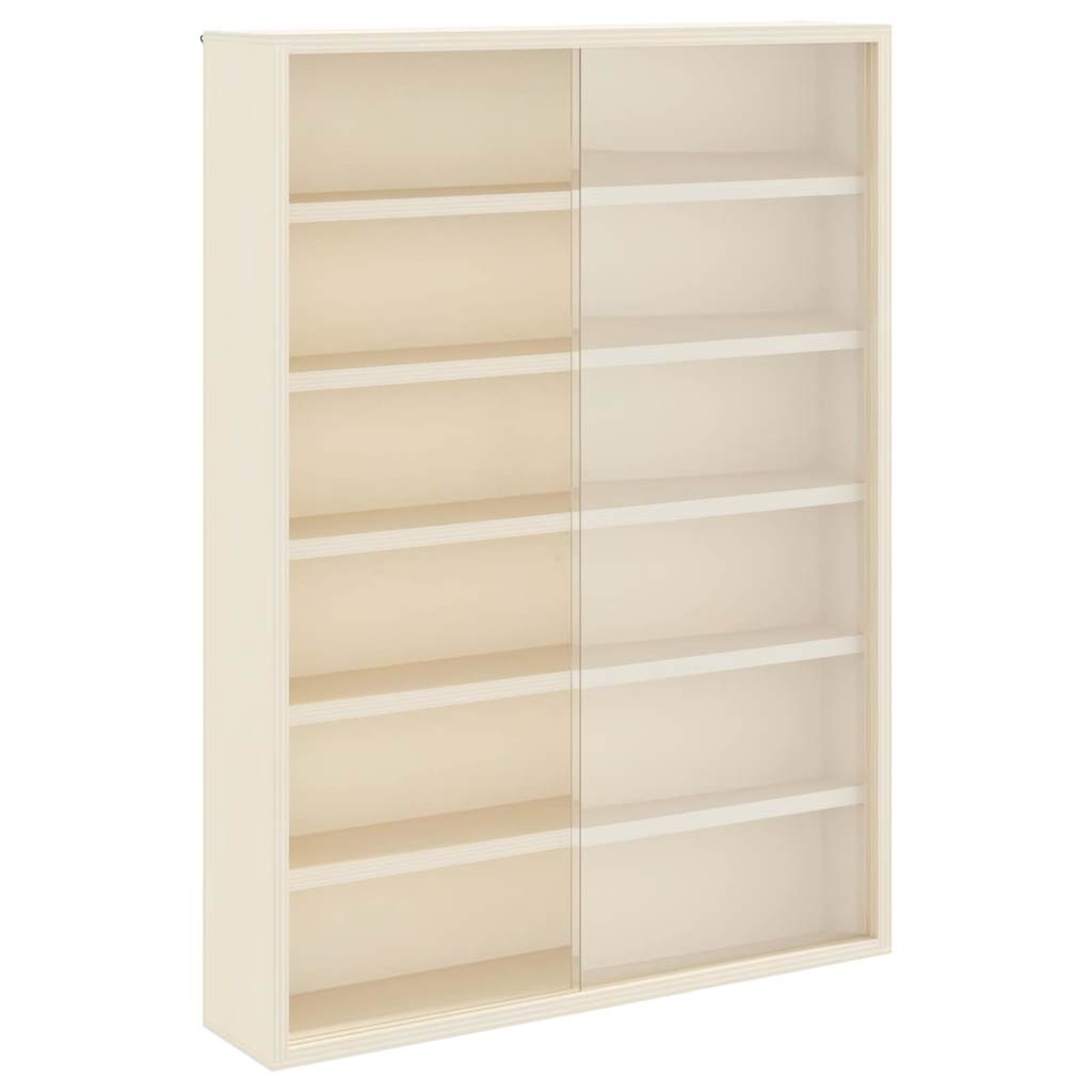 Veggdokumentdisplay med hylle Beige 40 x 8,5 x 54 cm Kryssfinér