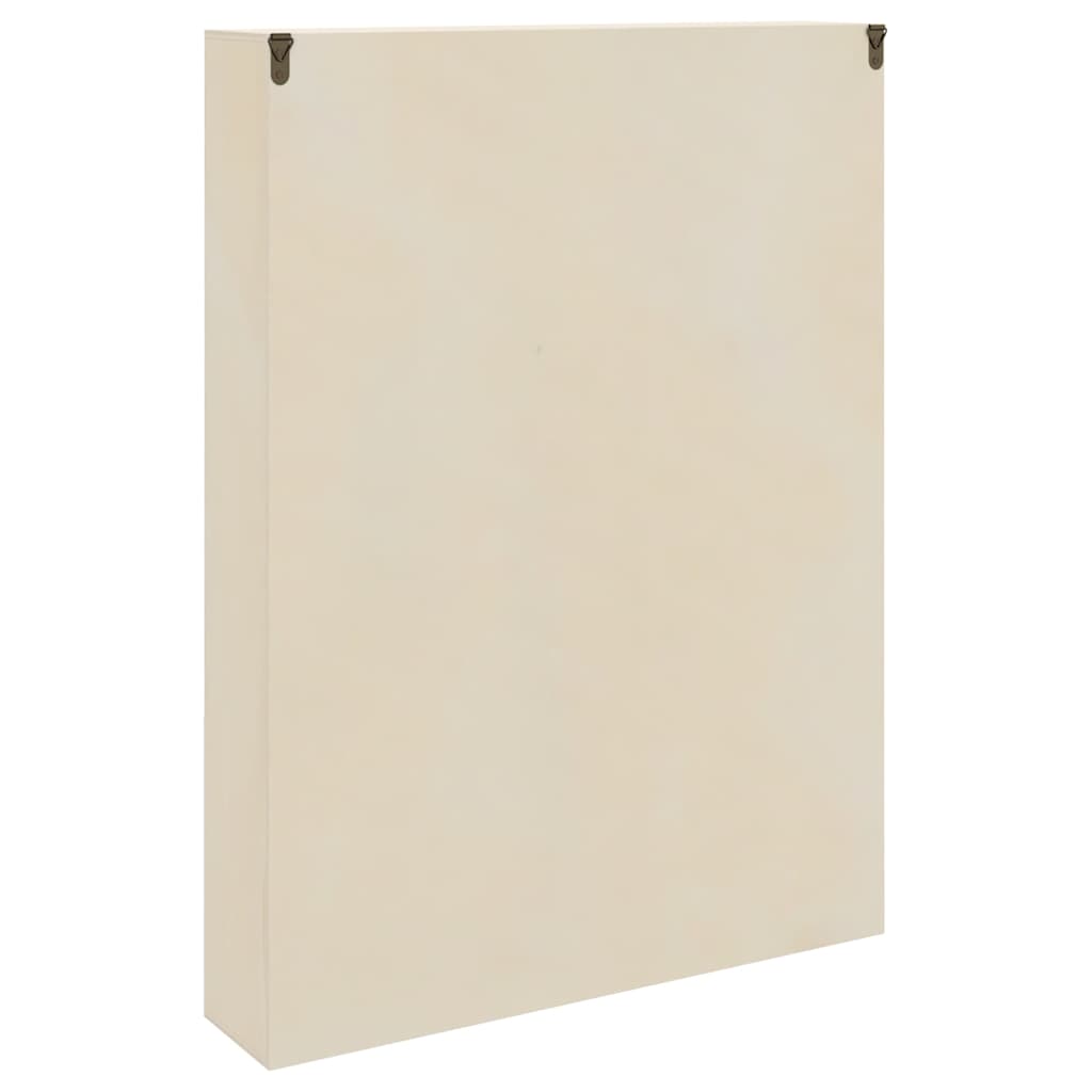 Veggdokumentdisplay med hylle Beige 40 x 8,5 x 54 cm Kryssfinér
