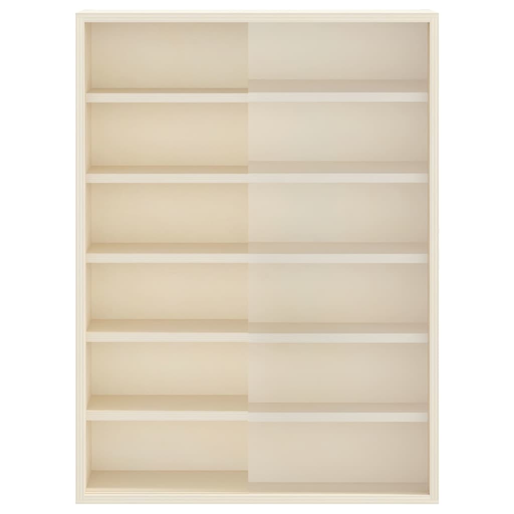 Veggdokumentdisplay med hylle Beige 40 x 8,5 x 54 cm Kryssfinér