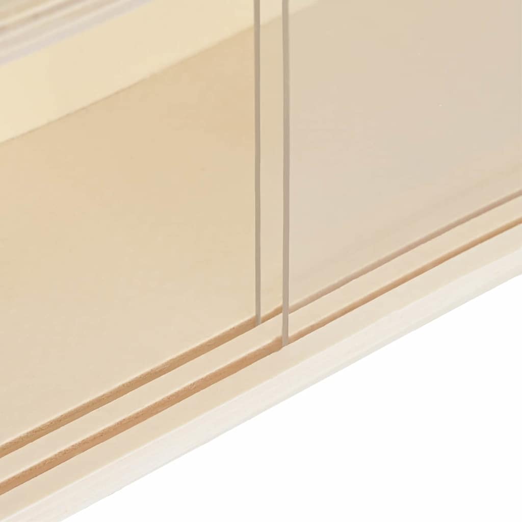 Veggdokumentdisplay med hylle Beige 60 x 8,5 x 54 cm Kryssfinér