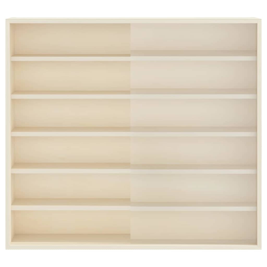 Veggdokumentdisplay med hylle Beige 60 x 8,5 x 54 cm Kryssfinér