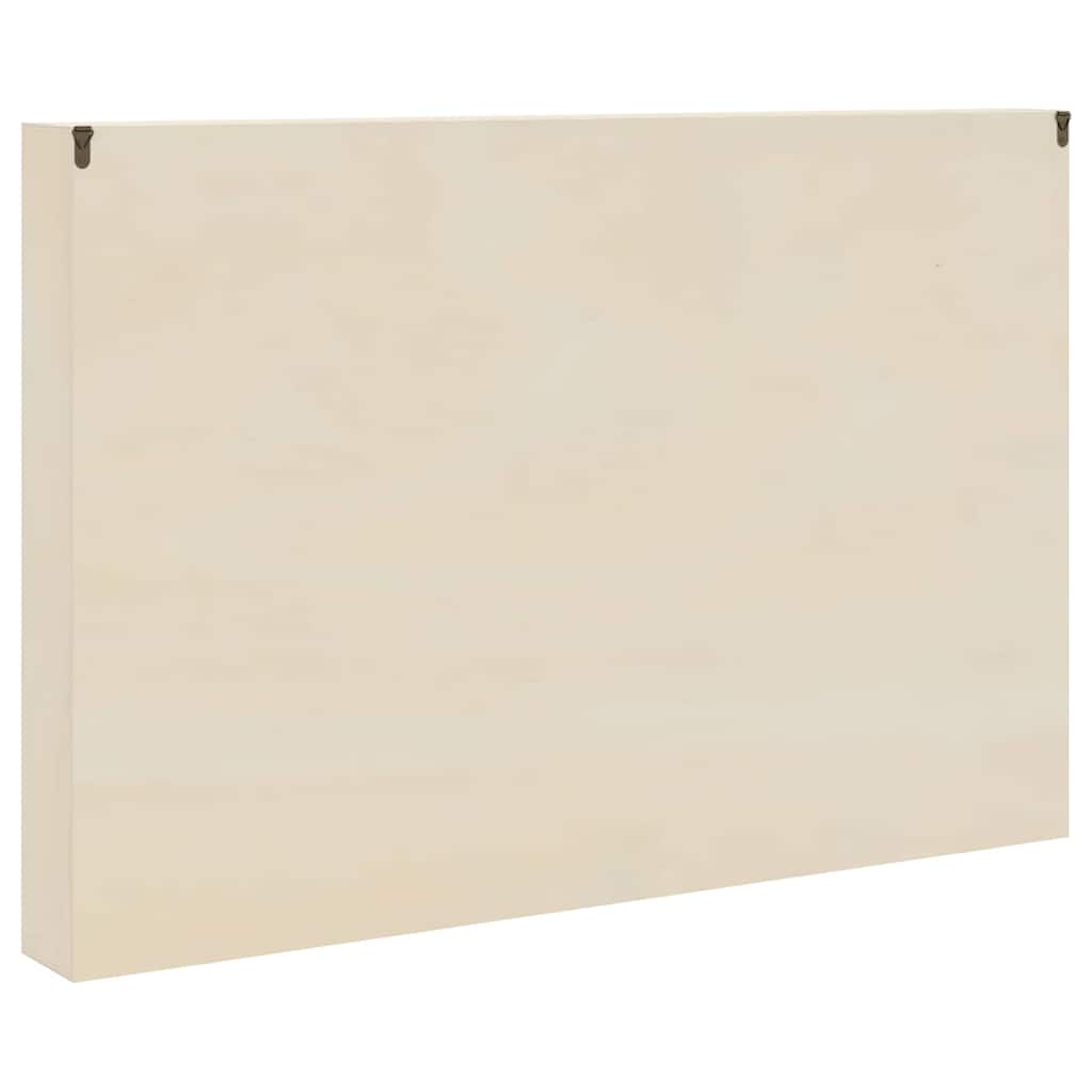 Veggdokumentdisplay med hylle Beige 80 x 8,5 x 54 cm Kryssfinér