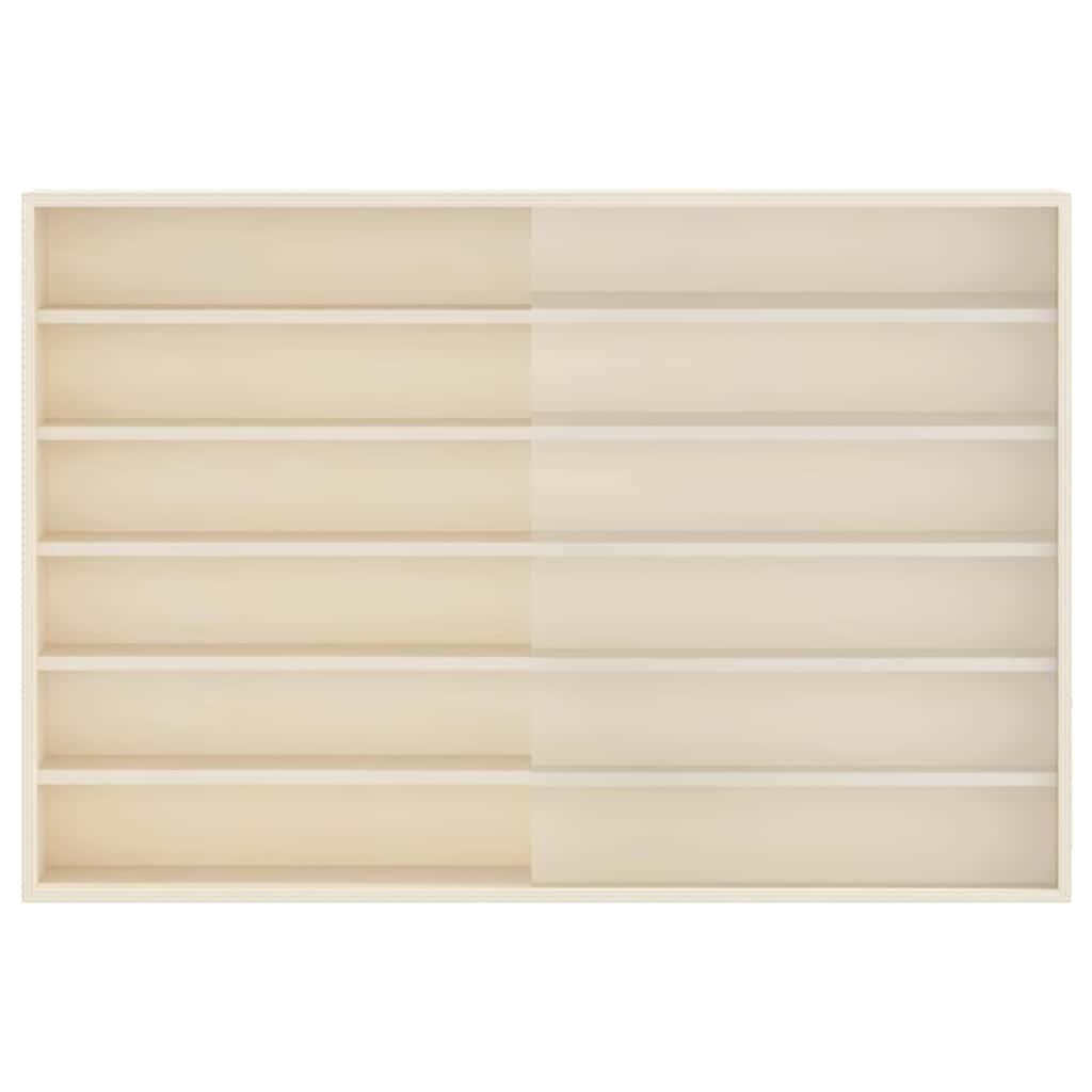 Veggdokumentdisplay med hylle Beige 80 x 8,5 x 54 cm Kryssfinér