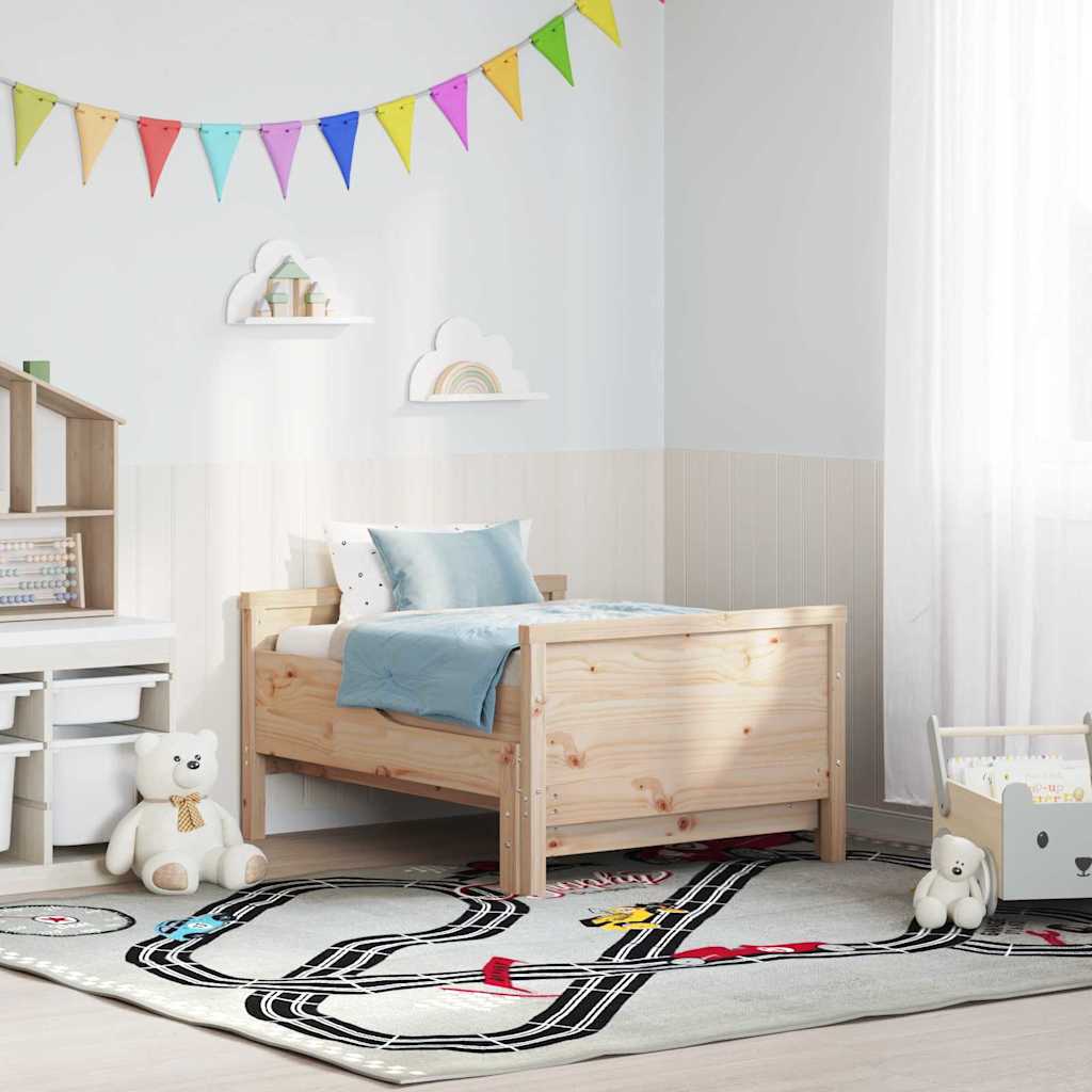 Utvidbar Sengramme for Barn Annet Brun 80 x 130 / 165 / 200 cm