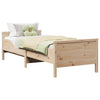 Utvidbar Sengramme for Barn Annet Brun 80 x 130 / 165 / 200 cm